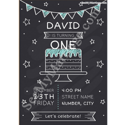 sketch theme birthday party invite, birthday invitation card for adults, simple birthday party invitation card, night theme black color birthday invite