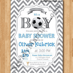 Welcome New Player Into Team Black And White Retro Background Style Football Theme Baby Shower Invitation Card