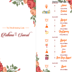 White Floral Iteration Theme Short And Sweet Wedding Pdf