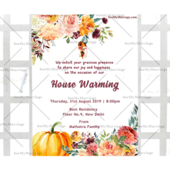 Simple House Warming Party Invitation Card