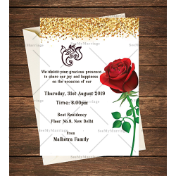 Simple Floral House Warming Party Invitation