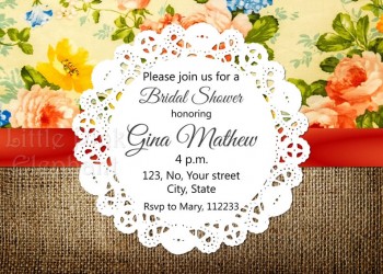 Floral Garden, Forest theme Invites, ribbon invites, gift cards, bridal shower Wooden and floral theme mehendi invitation card, Mehendi Card, Mehendi Invitation