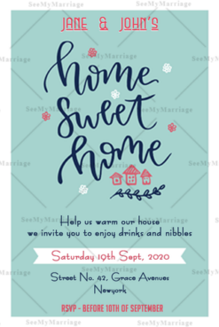 Unlock Destiny_elegant Modern Theme House Warming Party Invitation E Card