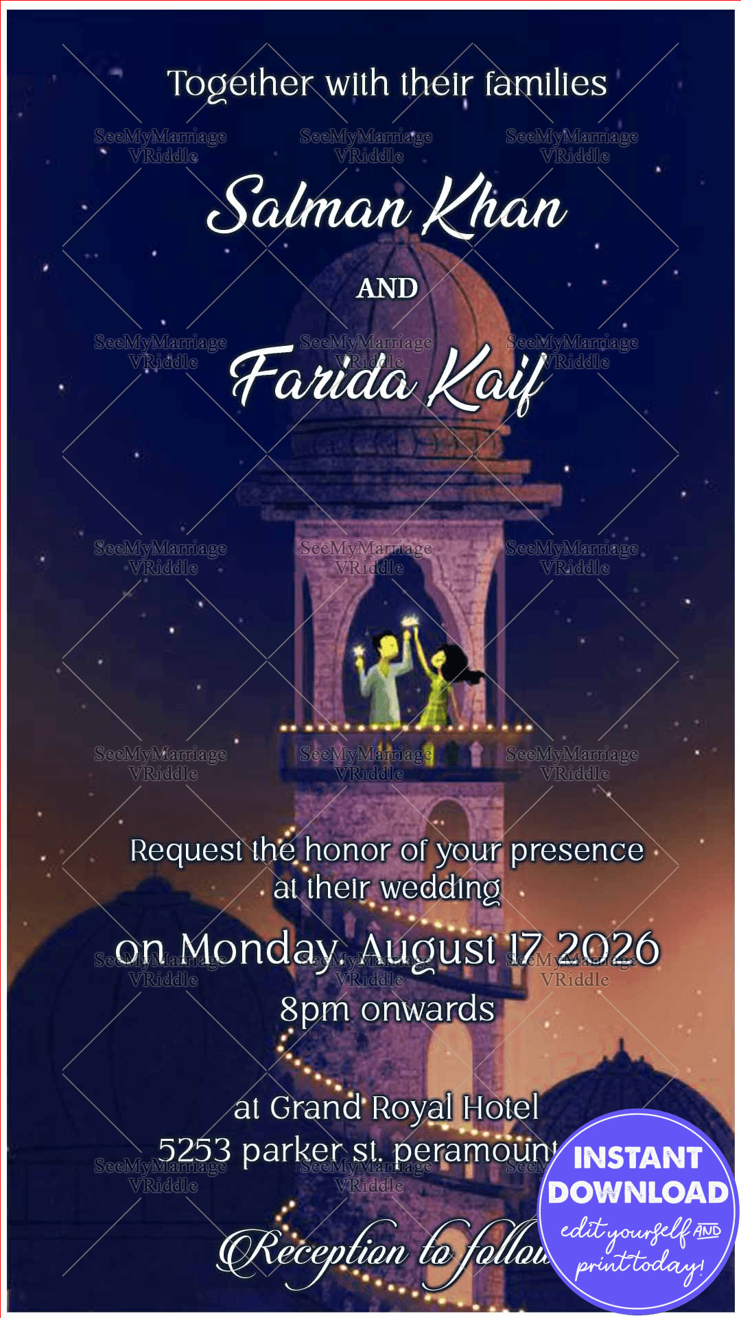 Muslim - Gol - Gumbaz - Nikah Save The Date