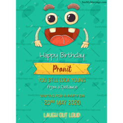Smily Face_funny Birthday Greeting Card