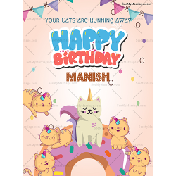 animal theme birthday wishes card for kids, animals theme birthday invitation card, madgascar theme birthday card
