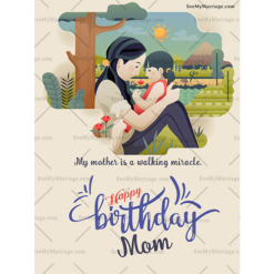 God Gifted_happy Birthday Mom E Card