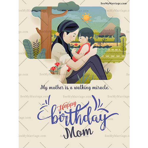 God Gifted_happy Birthday Mom E Card