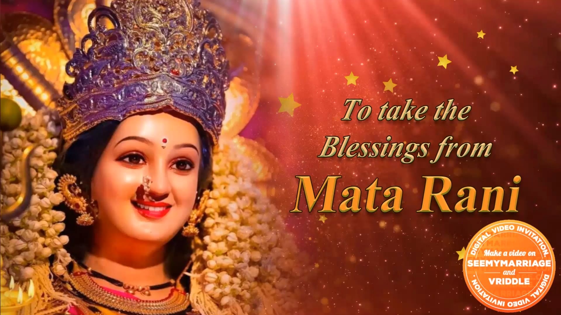 Mata Ki Chowki Devotional Event Invitation Video