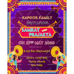 Shadi Ok Please_ Hindu Modern Style Wedding Invitation Card