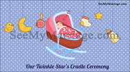 Twinkle Stars_cartoon Style Animated_ Stars Bg Theme_cradle Ceremony | ID: 11572