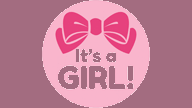 Pink Theme Its A Girl Baby Announcement Video