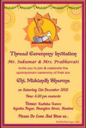 Thread Ceremony_elegant Hindu_animated Gif