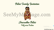 Traditional Tamil Half Saree Function மஞ்சள் நீராட்டு விழா Manjal Neerattu Vizha Invitation Video | ID: 11599