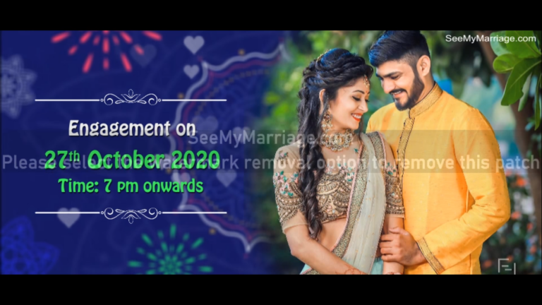 Subh Mangalam_engagement Animated _video Invitaion | ID: 11590