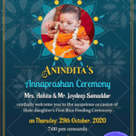 Traditional Annaprashan Ceremony E Card