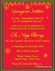 Upanayan Ceremony_simple Traditional North Indian_cartoon Gif
