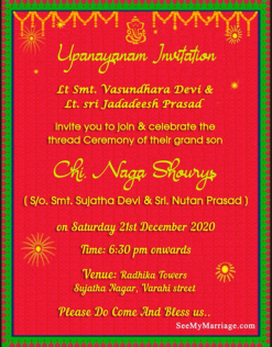 Upanayan Ceremony_simple Traditional North Indian_cartoon Gif