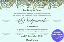 We Postponed - Change In Event Date Update Card