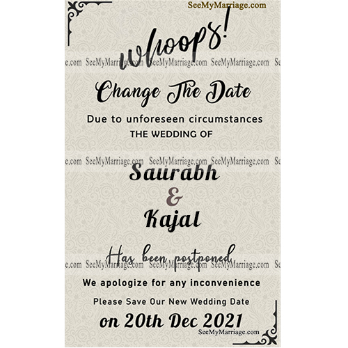postpone ecards, wedding announcement ecards, whatsapp einvite