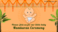 South Indian Tamil_naming Ceremony Video Invitation | ID: 11607
