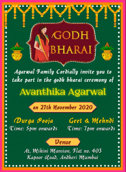 Godh Bharai_hindu Kalash_toran Decorated_traditional North Indian_animated Gif