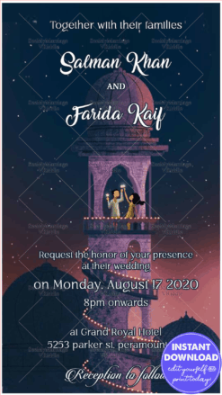 Chand Sifarish Marriage Invitation Card