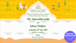 Do Dil Ek Mohabbat Islamic Wedding E Card