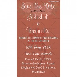 Sand theme, unique color save the date, red texture bg, Ganesha save the date, reception invite