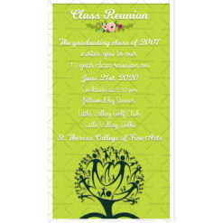 Reunion Celebration, Party Announcement Card