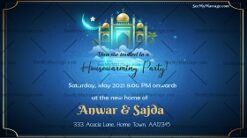 Humare Ghar Aana_muslim Housewarming Party Invitation Card