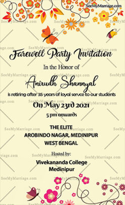 A Farewell Party Invitation Card
