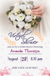 White Roses, Presentation, Bridal Shower Wishes, Christian Dressing Bride