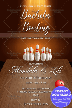 Bachelor Party Bowling Automation Card Base Version