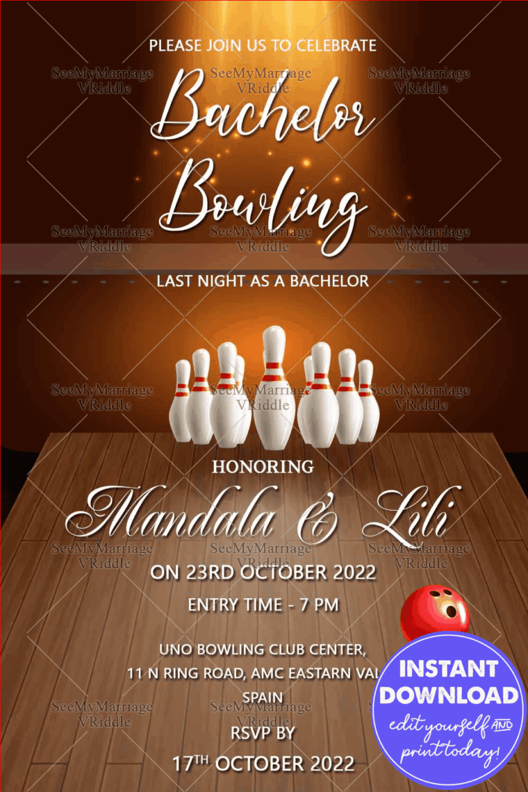 Bachelor Party Bowling Automation Card Base Version