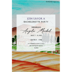 Bachelorette Party Nature Theme E Card