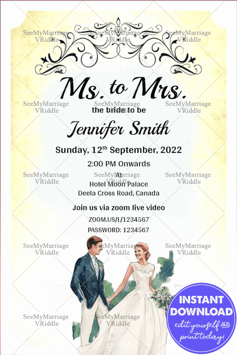 Vintage Theme Bridal Shower Save The Date Ecard