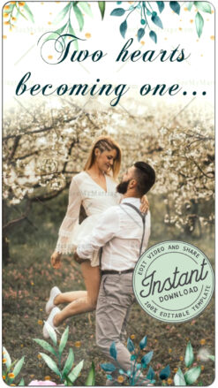 Two Love As One Western Wedding Video Invitation
