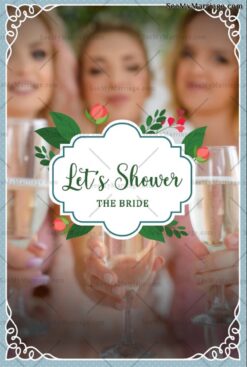 Floral Theme Bridal Shower Party Save The Date Invitation Video