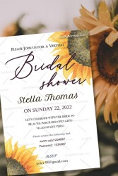 Farming, Honey bee invites, Flowers, Sun flowers, Yellow Garden, Printed Card