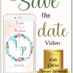 Wedding Blossoms Western Wedding Video Invitation | ID: 11662