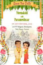 Hindu, Tamil Invitation, South Indian Wedding, Tamil Cartoon, Invitations in Chennai