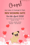 change in date, wedding date announcement, new wedding date, new save the date, wedding save the date