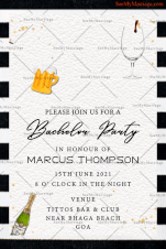 bachelor party invitation, wedding bachelor party invite, modern theme bacheloratte party