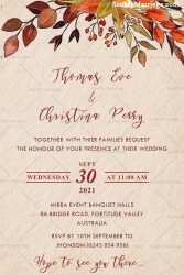 Wedding save the date, rustic floral theme wedding invitation, floral save the date, australian native floral theme, australian wedding card
