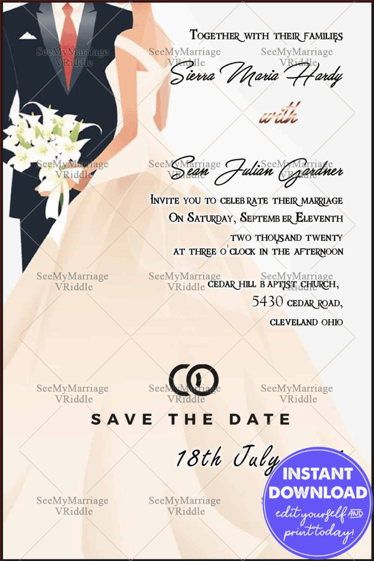 Together With Our Families We Announce Our Wedding Date