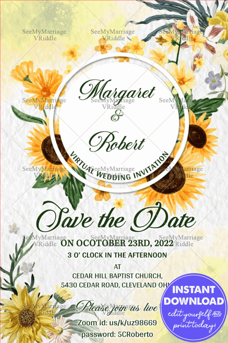 We Are Going Virtual Wedding Save The Date