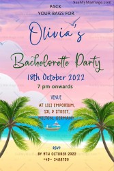 bachelor party, bride bachelor party, beach theme bachelor party, party