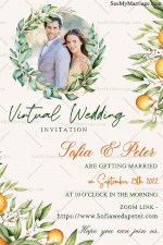 Summer Virtual Wedding Invitation White Background Floral Theme Animated  Gif | ID: 11704 – SeeMyMarriage