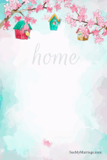 Birds And Nest Housewarming Blue Theme Save The Date Gif | ID: 11729